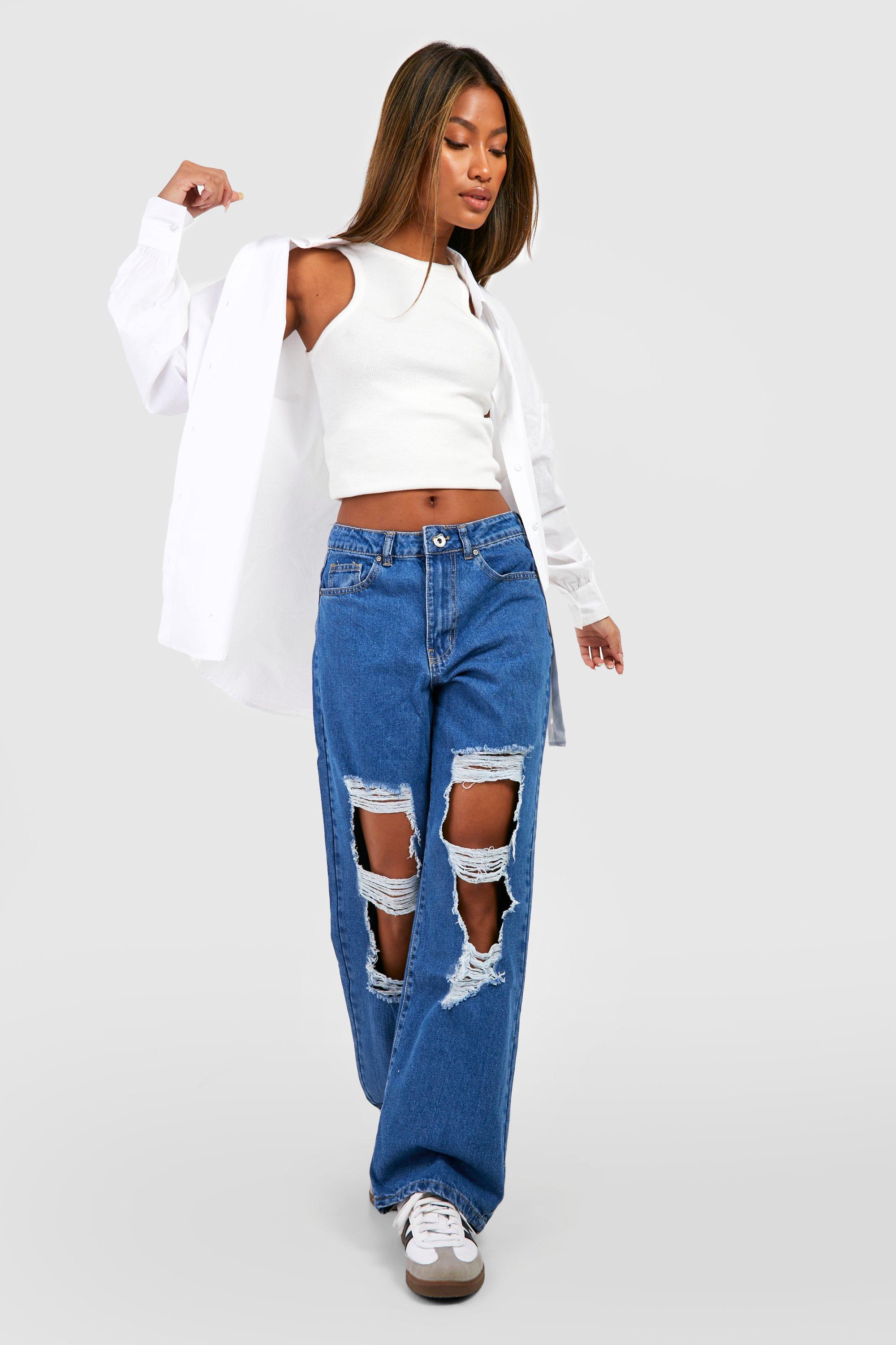 Boohoo boyfriend hot sale jeans